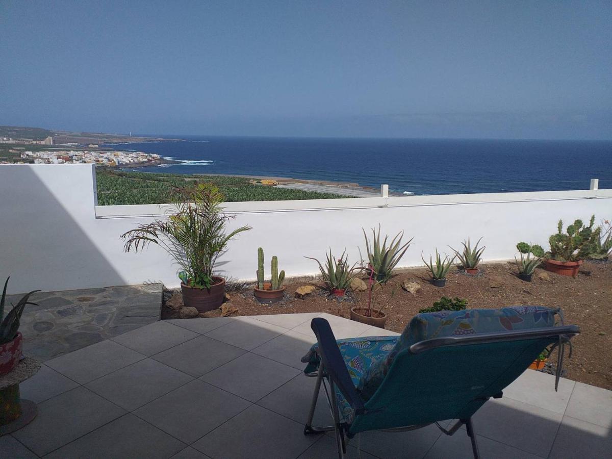 Las Pardelas, Ferienhaus Mit Meer-, Kuesten- Und Bergblick Im Gruenen Norden Teneriffas Las Cruces  Exteriör bild