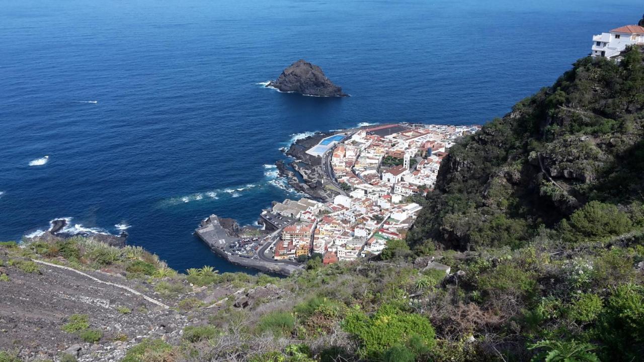 Las Pardelas, Ferienhaus Mit Meer-, Kuesten- Und Bergblick Im Gruenen Norden Teneriffas Las Cruces  Exteriör bild